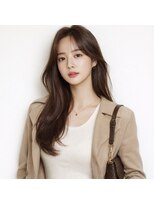 ヘアアンドメイク 心座(hair&make)&nbsp;大人可愛いくびれレイヤー×ベージュカラー