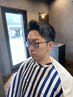 men'sカット+眉毛カット &　シャンプーorシェービング