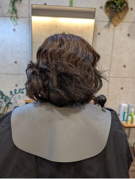 ミューズ 藤が丘店(MUSE) Befor/40代/白髪ぼかし×クセ毛を活かすカット
