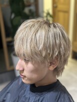 ネヴァー 綾瀬(Never) ラウンドマッシュウルフ ミルクティーベージュ