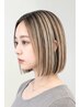【透明感♪】ハイライト+メテオカラー＋ケラチンTR　　￥21000