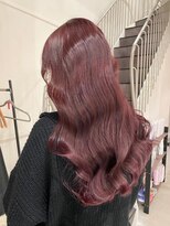 アトレ 福岡大名店(attrait)&nbsp;ロングヘアを柔らかピンクに。上質な艶髪へ