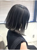 前下がり切りっぱなしボブ　グレージュ　タンバルモリ