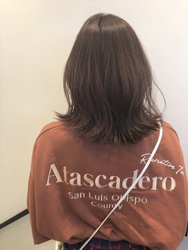 ロンド レグリーズ 立川(Lond leglise) ミディアムレイヤー/韓国レイヤー/グレージュ/顔周り/ベージュ