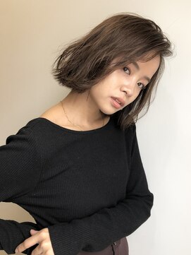 シェノン 西梅田(CHAINON) 前髪/ウェットヘア/ブラウン/アッシュカラー/オリーブ/ボブ