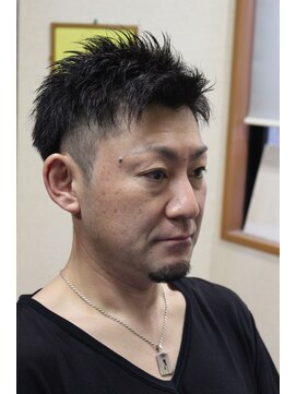 髪工房 M2 ツーブロックショートアップバング