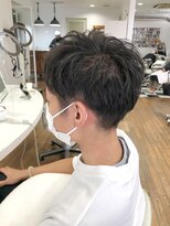 ヘッズ 本八幡店(HEADS)&nbsp;MEN'S HAIR  センターパート　ツイストスパイラル　コンマヘア