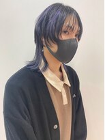 ギグスダブル 栄久屋大通店(gigs double)&nbsp;ミディアムウルフ/ハイライト/パープル