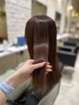 フリーラ 表参道(freera)&nbsp;ブラウンカラーカシスカラーピンクブラウン暖色系カラー韓国ヘア