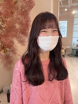 ユイバイラドンナ(Huit by LADONNA) ピンクブラウン/切りっぱなしボブ/エアリーロング/美髪