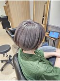 白髪ぼかしグレージュ