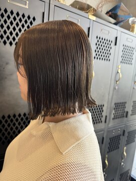 アチーブリス(achieve Liss) ボブベージュ×切りっぱなし20代30代40代大人可愛い20代30代40代