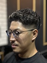 オトコデザイン(OTOKO DESIGN)&nbsp;オールバックパーマ　フェード　メンズ