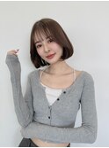 顔周りレイヤー韓国ボプタッセルボブ タンバルモリ