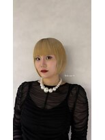 リアン バイ キートス(Lien by kiitos)&nbsp;ミニボブ/ハイトーンボブ/ぱっつん前髪/前髪カット
