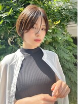 ネイロ 日本橋(NeiRo)&nbsp;小顔ショートボブハイライトカラー大人ショートカット白髪ぼかし