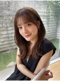 大人かわいいくびレイヤーロングレイヤー小顔顔まわりレイヤー