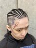 【メンズ】コーンロウ8列以上+アンダーカット(フェードorバリカン)¥10800