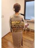 訪問着着付け＋ヘアセット