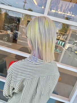 ロテ 名古屋 名駅店(Lote.) イメチェン/ホワイトブロンド/外ハネボブ/美髪/名古屋