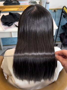 ロンドアベニール 北千住(Lond avenir) イメチェン外ハネボブ美髪ワイドバングレイヤー髪質改善縮毛矯正