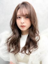 ラフィスヘアーリット 茨木2号店(La fith hair lit)&nbsp;【La fith】ふんわりロング×オリーブベージュ×モテヘア