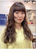 ゆるふわウェーブパーマ/顔まわりカット/小顔カット/梅田/茶屋町