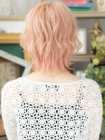 カバーヘア ブリス 大宮西口(COVER HAIR bliss)&nbsp;■ミルクティーピンク外ハネボブウルフ308-2大宮10代20代30代