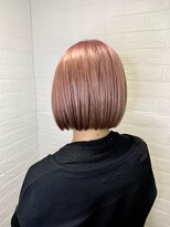 ヘアースペースブルーム プリュス 石橋店(HAIR SPACE BLOOM plus) ピンクベージュ×ローライト×ルーツカラー