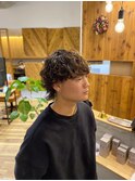 波巻きパーマ