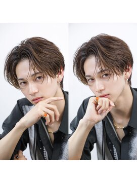 ゴールド 大阪 梅田店(GOALD) ラウンドマッシュナチュラルニュアンスセンターパートコンマ