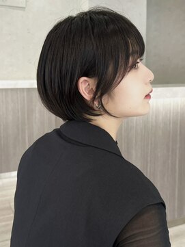 コール ネックス ザ サロン 表参道(COALL nex the salon) 前髪あり黒髪ショート
