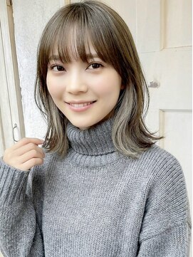 人気◎インナーカラー×グレージュ