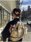 成人式アレンジ/カチモリ/ヘアセット