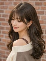 ルシードスタイルアンディアーモ(LUCIDO STYLE andiamo)&nbsp;くびれカールくびれロング韓国顔周りレイヤーカット小顔