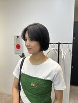 クーラアオヤマ(Cura Aoyama) 【黒髪ボブ縮毛矯正】自然な艶と丸み