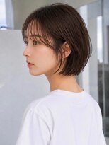 トリッカ シブヤ(TRICCA SHIBUYA)&nbsp;耳掛けボブ/ショートボブ/ブラウンカラー/艶ボブ