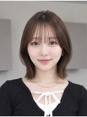 シースルーバング×くびれレイヤーボブ
