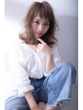 ヘアーメイク ブランニュー 東生駒店(hair make Brand new) 【Brand new】ベビーバング＋エフォートレス＋ヘーゼルベージュ