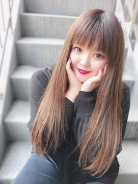 あるじゃんすー 横浜店 ～胸からおへそ近くの長さ～#エクステ#横浜#グラデーション