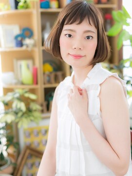 カバーヘアアンドスパ ブリス 浦和(COVER HAIR&SPA bliss) *bliss浦和*オン眉が個性的◎アシンメトリー前下がりボブa