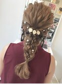 【ヘアセット】◇編みおろしアレンジ◇
