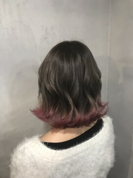 モノ アンド イニ(Mono & inni) 【奈良/inni hair】裾ピンク