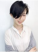 【morio池袋】大人可愛い前下がり刈り上げショート♪