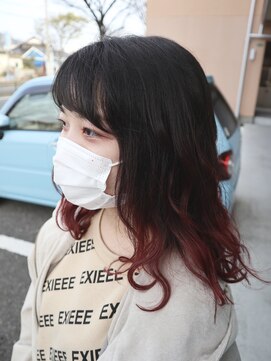 アルル ヘアー(ALULU HAIR) 深みあるパープルピンク『ボルドーグラデーション』