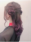低めハーフツインお団子♪