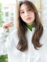 カバーヘア ブリス 上尾西口店(COVER HAIR bliss)&nbsp;かきあげ前髪大人かわいい小顔ウェーブ巻きa上尾20代30代40代