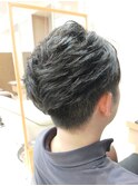 仙台D くせ毛を活かすポイントパーマ刈り上げツーブロックstyle