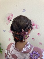 ミナル美容室&nbsp;浴衣ヘアー