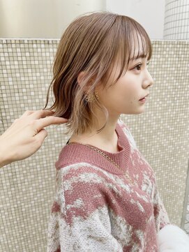 スニュウ(snuw) 柔らかい動くボブ　[伏見/栄/インナーカラー/ボブ]